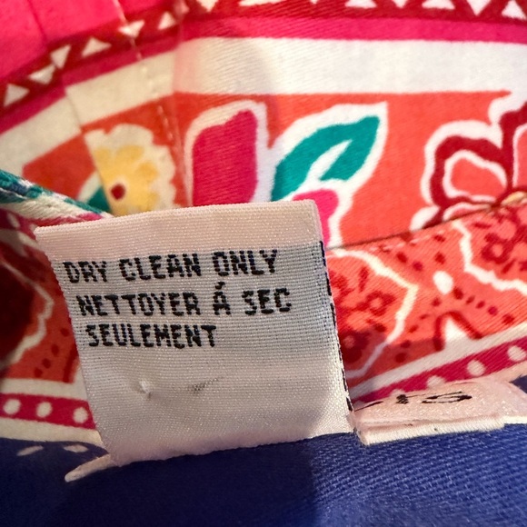 Vtg Talbots Womens Size 10 Y2K Floral Stripe Shift Dress Retro Coastal - Picture 10 of 12